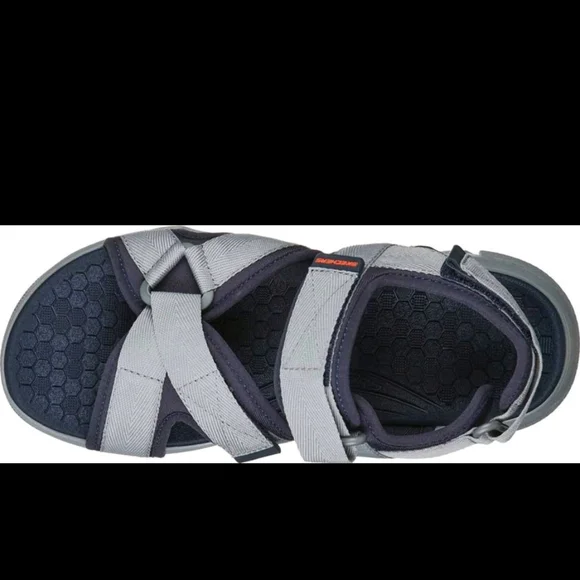 Skechers Men's Tolgus Sporty Sandal Charcoal/ Black And Navy Charcoal 237050
